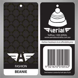 Aerial Beanie Black Tag